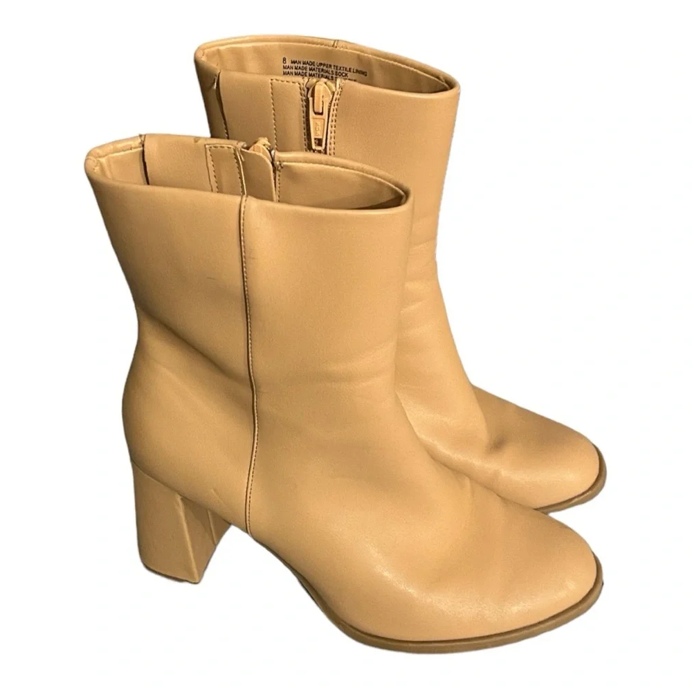 A New Day camel color boots in size 8. Great pre-owned condition. - Picture 3 of 5